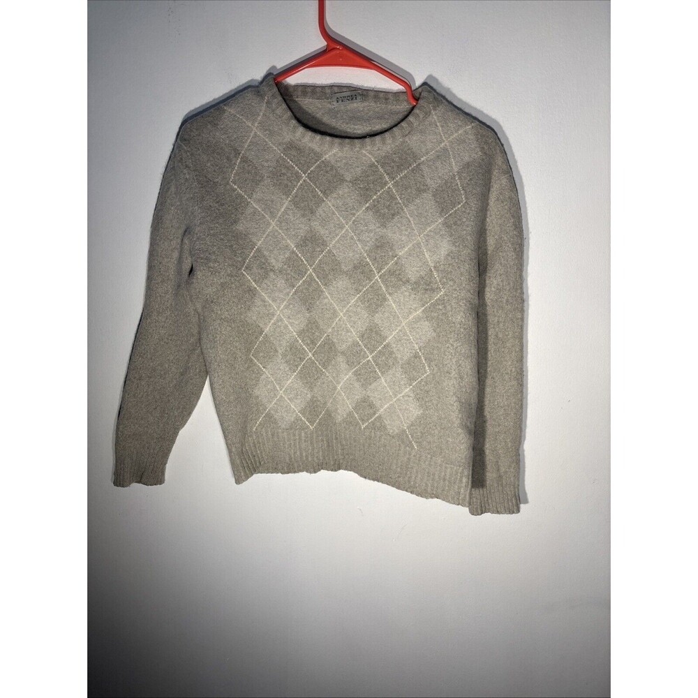 Andrea Fenzi Women’s Gray Cashmere Sweater Wool/  Cashmere/alpaca Size M Italy
